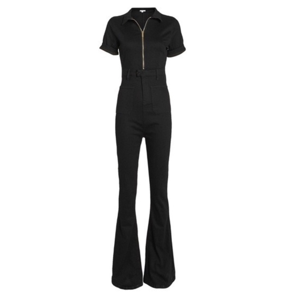 WeWoreWhat Black Denim Jumpsuit